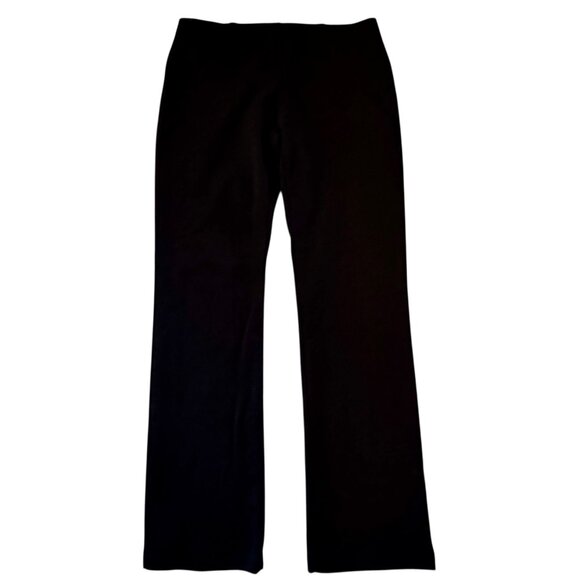 Eileen Fisher Washable Stretch Crepe Straight Leg Pants in Black -  Size 8 - Picture 4 of 11